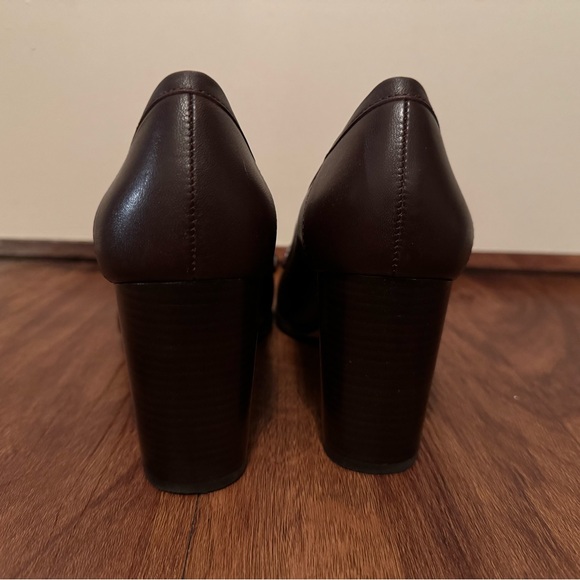 Michael Kors Buchanan Loafer Pump Heels - Size 7.5 - Maroon - Picture 8 of 13